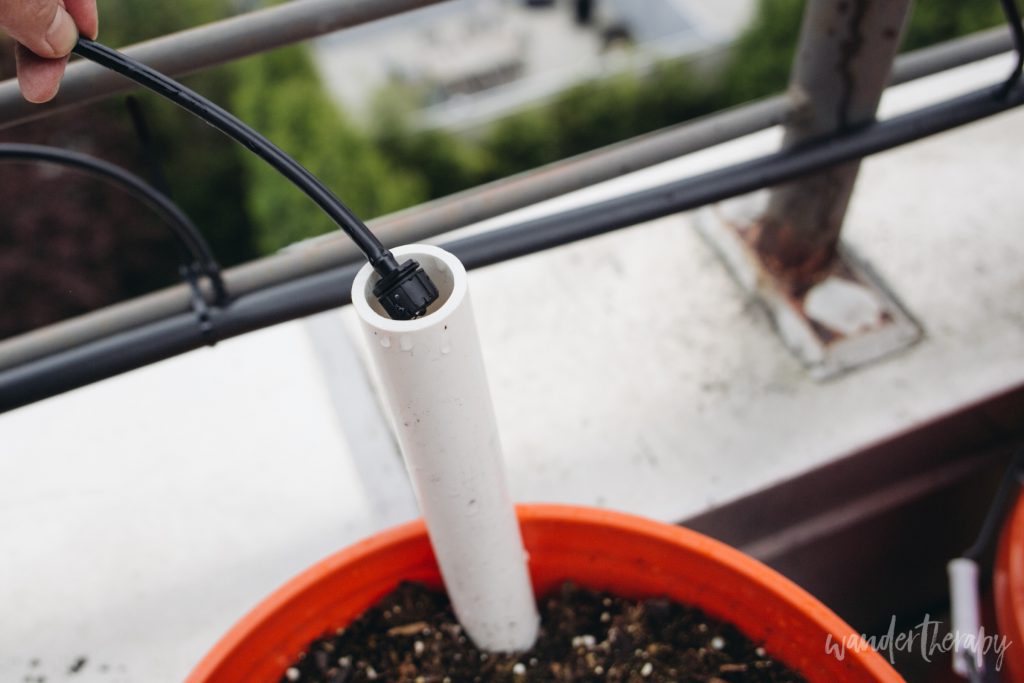 container-gardening drip irrigation emitter